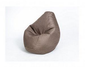 Кресло-мешок Груша велюр коричневое малое в Новоуральске - novouralsk.ok-mebel.com | фото 1