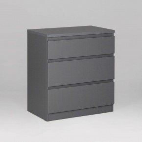 2.03.02.060.4 КАСТОР комод 3 ящика RU серый в Новоуральске - novouralsk.ok-mebel.com | фото