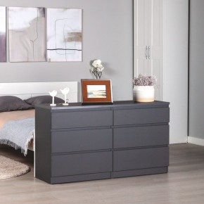 2.03.02.080.4 КАСТОР комод 6 ящиков RU серый в Новоуральске - novouralsk.ok-mebel.com | фото 3