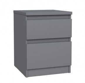 2.03.03.050.4 КАСТОР тумба 2 ящика RU серая в Новоуральске - novouralsk.ok-mebel.com | фото