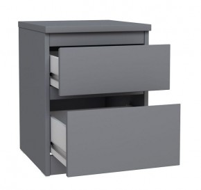 2.03.03.050.4 КАСТОР тумба 2 ящика RU серая в Новоуральске - novouralsk.ok-mebel.com | фото 2