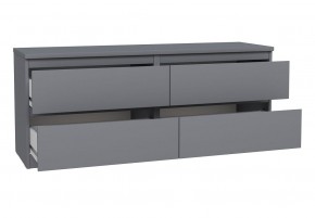 2.03.03.100.4 КАСТОР тумба 4 ящика RU серая в Новоуральске - novouralsk.ok-mebel.com | фото 3