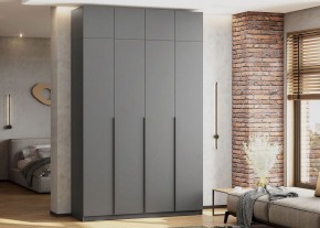 Антресоль 1600 «ШК-5» Графит серый в Новоуральске - novouralsk.ok-mebel.com | фото 4