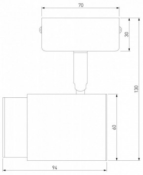 Бра Eurosvet Morgan 20124/1 белый/ черный в Новоуральске - novouralsk.ok-mebel.com | фото 3
