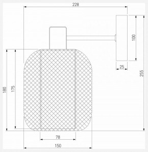 Бра Eurosvet Voile 30191/1 черный в Новоуральске - novouralsk.ok-mebel.com | фото 4