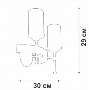 Бра Vitaluce V1813 V1813-7/2A в Новоуральске - novouralsk.ok-mebel.com | фото 2