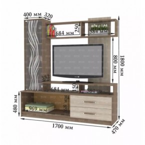 ДАРЬЯ Гостиная (Дуб Вотан/Белый глянец) в Новоуральске - novouralsk.ok-mebel.com | фото 8