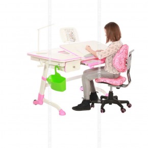 Парта-трансофрмер Amare Pink с выдвижным ящиком в Новоуральске - novouralsk.ok-mebel.com | фото 4