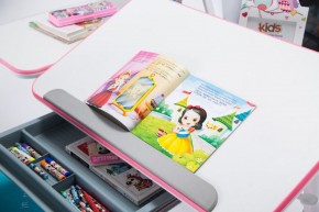 Парта-трансофрмер Amare Pink с выдвижным ящиком в Новоуральске - novouralsk.ok-mebel.com | фото 6