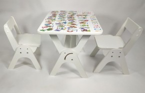 Детский растущий стол-парта и два стула Я САМ "Умка-Дуо" (Алфавит) в Новоуральске - novouralsk.ok-mebel.com | фото