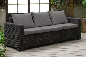 Диван Калифорния 3-х местный (California 3 Sofa), графит в Новоуральске - novouralsk.ok-mebel.com | фото