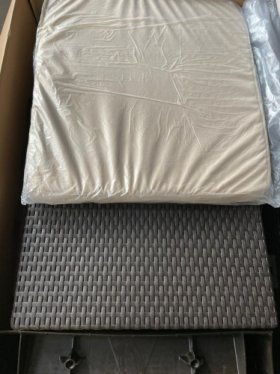 Диван пластиковый Корфу (Corfu love seat) коричневый - серо-бежевый* в Новоуральске - novouralsk.ok-mebel.com | фото 5