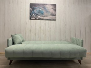 Диван Престиж-3 (НПБ) велюр Sensey mist green в Новоуральске - novouralsk.ok-mebel.com | фото 3