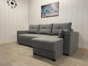 Диван угловой Комфорт-3 (НПБ+МДФ) велюр Galaxy Lite 26 в Новоуральске - novouralsk.ok-mebel.com | фото 2