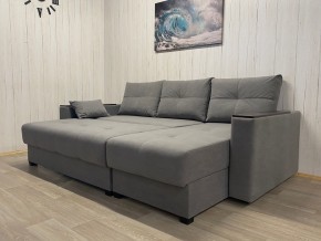 Диван угловой Комфорт-3 (НПБ+МДФ) велюр Galaxy Lite 26 в Новоуральске - novouralsk.ok-mebel.com | фото 3