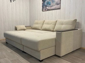 Диван угловой Комфорт-3 (НПБ+МДФ) велюр Luma 01 в Новоуральске - novouralsk.ok-mebel.com | фото 4