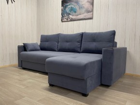 Диван угловой Комфорт-3 (НПБ+МДФ) велюр Monaco 13 в Новоуральске - novouralsk.ok-mebel.com | фото 2