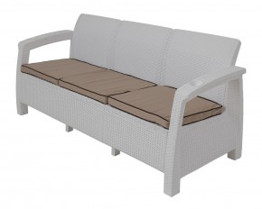 Диван Yalta Premium Sofa 3 Set (Ялта) белый (+подушки под спину) в Новоуральске - novouralsk.ok-mebel.com | фото