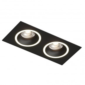 DK2062-BK Встраиваемый светильник, IP 20, до 15 Вт, GU10, LED, черный, алюминий в Новоуральске - novouralsk.ok-mebel.com | фото