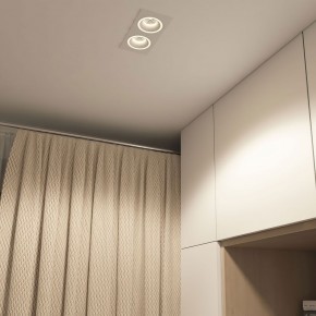 DK2062-WH Встраиваемый светильник, IP 20, до 15 Вт, GU10, LED, белый, алюминий в Новоуральске - novouralsk.ok-mebel.com | фото 4