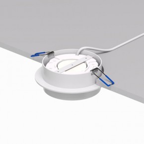 DK2090-WH Встраиваемый светильник FLAT, IP 20, до 15 Вт, GX53, LED, белый, алюминий в Новоуральске - novouralsk.ok-mebel.com | фото 3