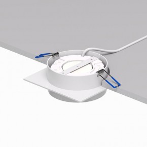 DK2091-WH Встраиваемый светильник FLAT, IP 20, до 15 Вт, GX53, LED, белый, алюминий в Новоуральске - novouralsk.ok-mebel.com | фото 4