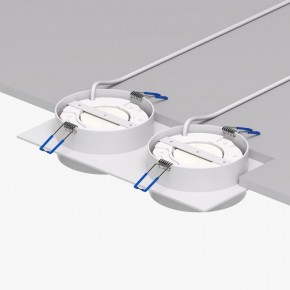 DK2092-WH Встраиваемый светильник FLAT, IP 20, до 15 Вт, GX53, LED, белый, алюминий в Новоуральске - novouralsk.ok-mebel.com | фото 4