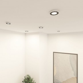 DK2441-WB Встраиваемый светильник DUAL 9+9 Вт, LED 4000K, IP 20, d120mm, белый/черный, алюминий/акрил в Новоуральске - novouralsk.ok-mebel.com | фото 6