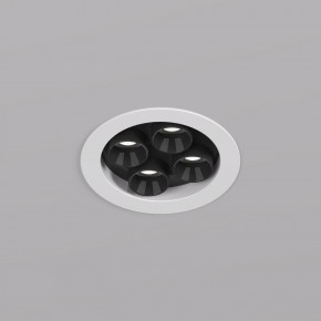 DK2510-WB Встраиваемый светильник SPACE со светодиодом d65 220V 8W 38° 4000К IP20 белый/черный алюминий в Новоуральске - novouralsk.ok-mebel.com | фото