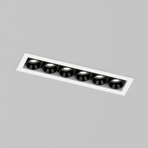 DK2514-WB Встраиваемый светильник SPACE со светодиодом L126mm 220V 10W 38° 4000К IP20 белый/черный алюминий в Новоуральске - novouralsk.ok-mebel.com | фото