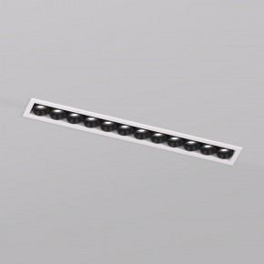 DK2515-WB Встраиваемый светильник SPACE со светодиодом L240mm 220V 20W 38° 4000К IP20 белый/черный алюминий в Новоуральске - novouralsk.ok-mebel.com | фото