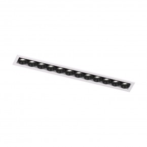 DK2515-WB Встраиваемый светильник SPACE со светодиодом L240mm 220V 20W 38° 4000К IP20 белый/черный алюминий в Новоуральске - novouralsk.ok-mebel.com | фото 4