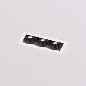 DK2530-WB Встраиваемый светильник SPACE со светодиодом под шпатлевку L69mm 220V 6W 38° 4000К IP20 белый/черный алюминий в Новоуральске - novouralsk.ok-mebel.com | фото