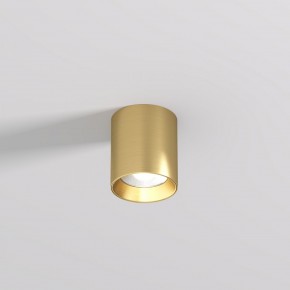 DK2610-SB Накладной светильник SHINE TUBE со светодиодом, D70*H80, IP20, 3000К, 10W, RA?90, сатинированная латунь, алюминий в Новоуральске - novouralsk.ok-mebel.com | фото