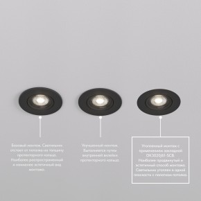 DK3020-BK Встраиваемый светильник, IP 20, 10 Вт, GU5.3, LED, черный, пластик в Новоуральске - novouralsk.ok-mebel.com | фото 5