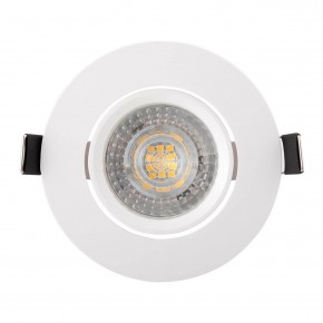 DK3020-WH Встраиваемый светильник, IP 20, 10 Вт, GU5.3, LED, белый, пластик в Новоуральске - novouralsk.ok-mebel.com | фото
