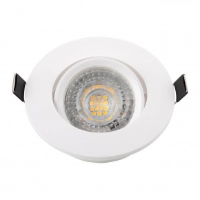DK3020-WH Встраиваемый светильник, IP 20, 10 Вт, GU5.3, LED, белый, пластик в Новоуральске - novouralsk.ok-mebel.com | фото 4