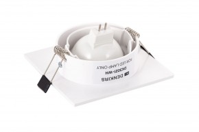 DK3021-WH Встраиваемый светильник, IP 20, 10 Вт, GU5.3, LED, белый, пластик в Новоуральске - novouralsk.ok-mebel.com | фото 4