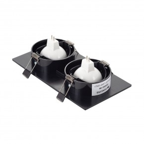 DK3022-BK Встраиваемый светильник, IP 20, 10 Вт, GU5.3, LED, черный, пластик в Новоуральске - novouralsk.ok-mebel.com | фото 3
