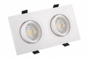 DK3022-WH Встраиваемый светильник, IP 20, 10 Вт, GU5.3, LED, белый, пластик в Новоуральске - novouralsk.ok-mebel.com | фото