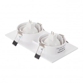 DK3022-WH Встраиваемый светильник, IP 20, 10 Вт, GU5.3, LED, белый, пластик в Новоуральске - novouralsk.ok-mebel.com | фото 3