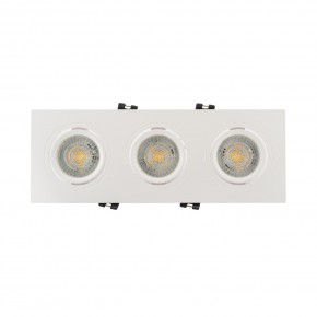 DK3023-WH Встраиваемый светильник, IP 20, 10 Вт, GU5.3, LED, белый, пластик в Новоуральске - novouralsk.ok-mebel.com | фото