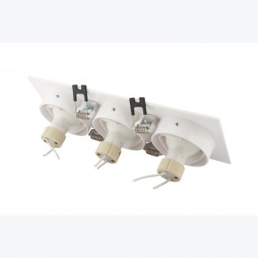 DK3023-WH Встраиваемый светильник, IP 20, 10 Вт, GU5.3, LED, белый, пластик в Новоуральске - novouralsk.ok-mebel.com | фото 4