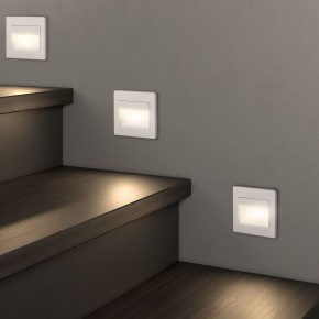 DK3050-WH Светильник встраиваемый в стену, IP 20, LED 3000, 1 Вт, белый, пластик в Новоуральске - novouralsk.ok-mebel.com | фото 6
