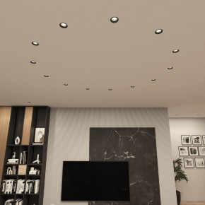 DK3055-BK Встраиваемый светильник, IP 20, 10 Вт, GU5.3, LED, черный, пластик в Новоуральске - novouralsk.ok-mebel.com | фото 3