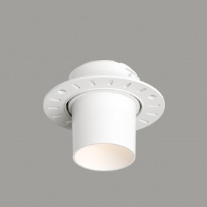 DK3057-WH Встраиваемый светильник под шпатлевку, IP20, до 15 Вт, LED, GU5,3, белый, пластик в Новоуральске - novouralsk.ok-mebel.com | фото