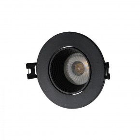 DK3061-BK Встраиваемый светильник, IP 20, 10 Вт, GU5.3, LED, черный/черный, пластик в Новоуральске - novouralsk.ok-mebel.com | фото