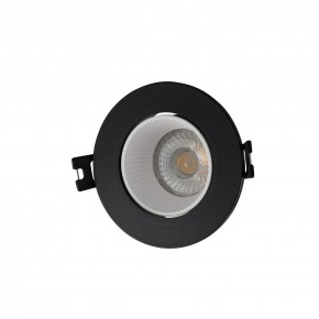 DK3061-BK+WH Встраиваемый светильник, IP 20, 10 Вт, GU5.3, LED, черный/белый, пластик в Новоуральске - novouralsk.ok-mebel.com | фото