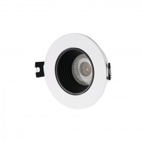 DK3061-WH+BK Встраиваемый светильник, IP 20, 10 Вт, GU5.3, LED, белый/черный, пластик в Новоуральске - novouralsk.ok-mebel.com | фото