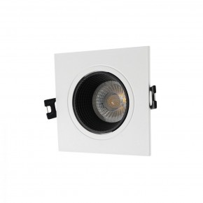 DK3071-WH+BK Встраиваемый светильник, IP 20, 10 Вт, GU5.3, LED, белый/черный, пластик в Новоуральске - novouralsk.ok-mebel.com | фото